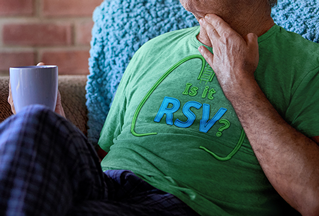 Shirt with “Is it RSV?” on an adult